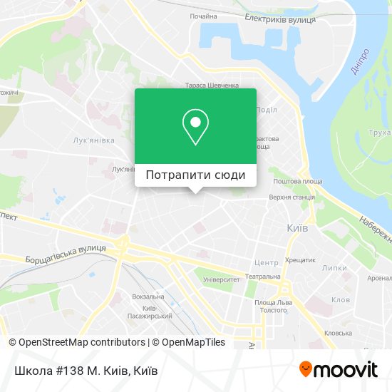 Карта Школа #138 М. Киів