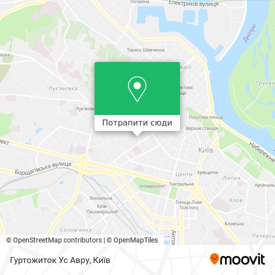 Карта Гуртожиток Ус Авру
