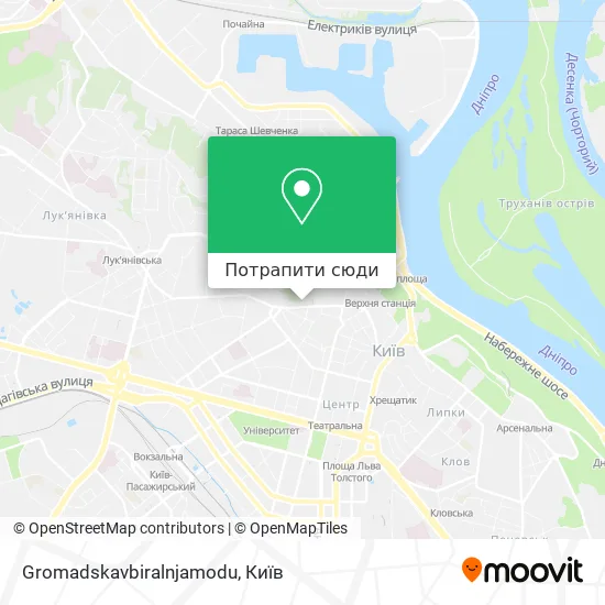 Карта Gromadskavbiralnjamodu