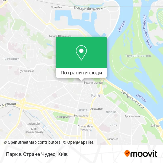 Карта Парк в Стране Чудес