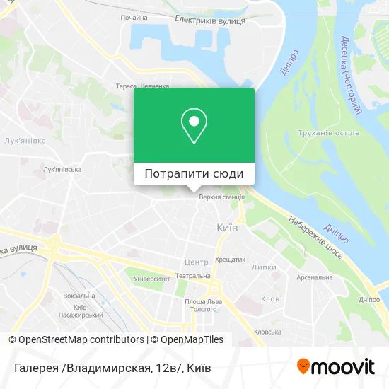 Карта Галерея /Владимирская, 12в/