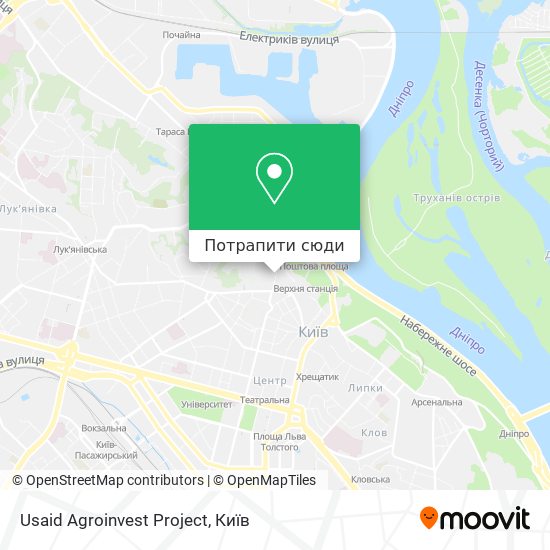 Карта Usaid Agroinvest Project