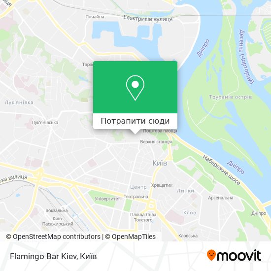 Карта Flamingo Bar Kiev