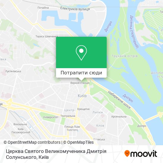 Карта Церква Святого Великомученика Дмитрія Солунського