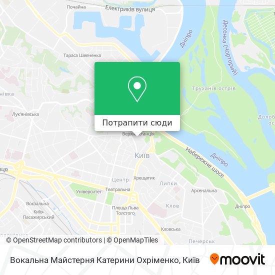 Карта Вокальна Майстерня Катерини Охріменко
