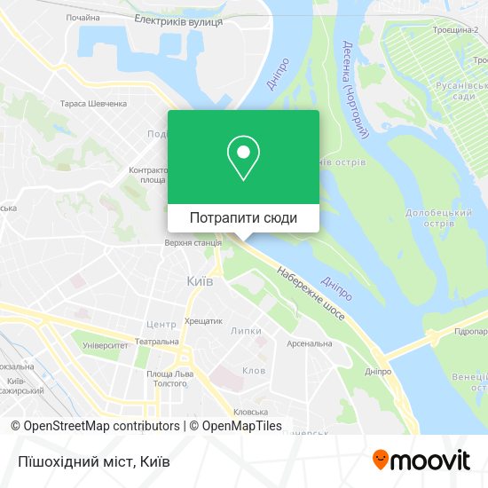 Карта Пїшохідний міст