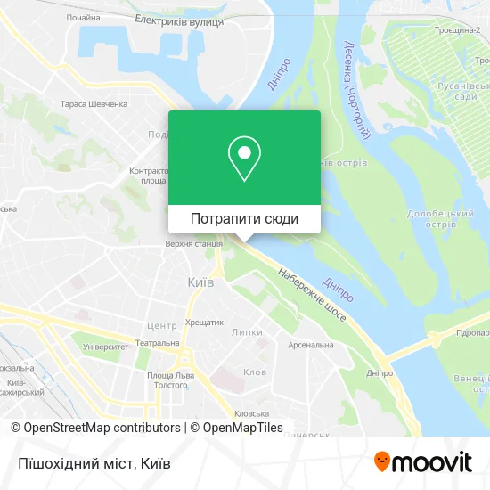 Карта Пїшохідний міст