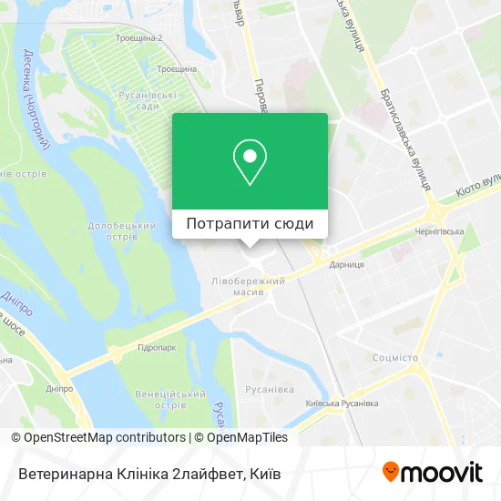 Карта Ветеринарна Клініка 2лайфвет