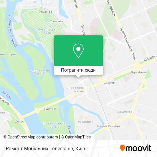 Карта Ремонт Мобільних Телефонів