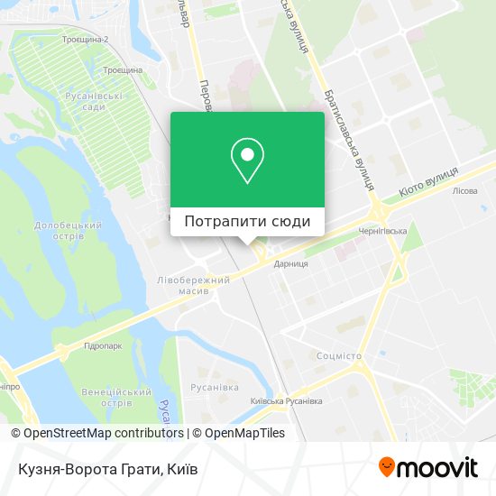 Карта Кузня-Ворота Грати