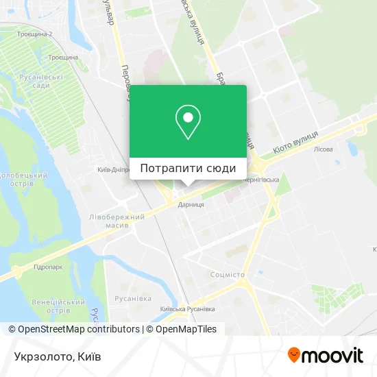 Карта Укрзолото