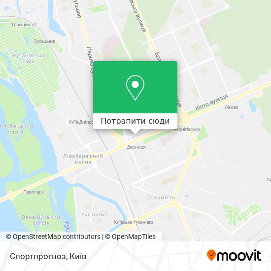 Карта Спортпрогноз