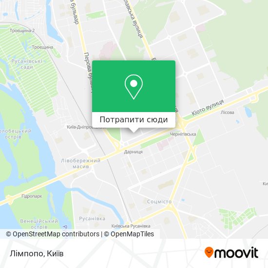 Карта Лімпопо