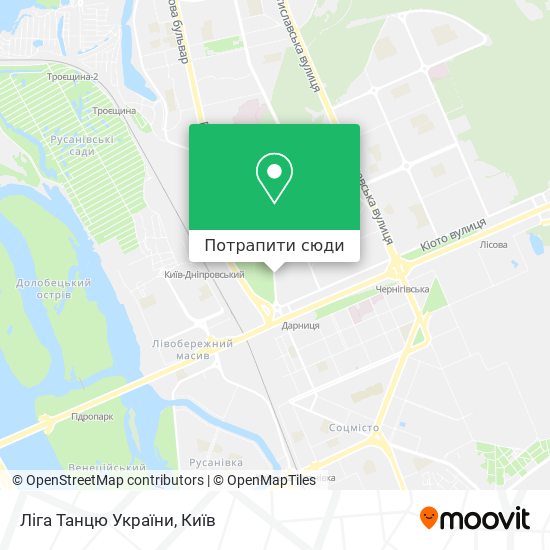 Карта Ліга Танцю України