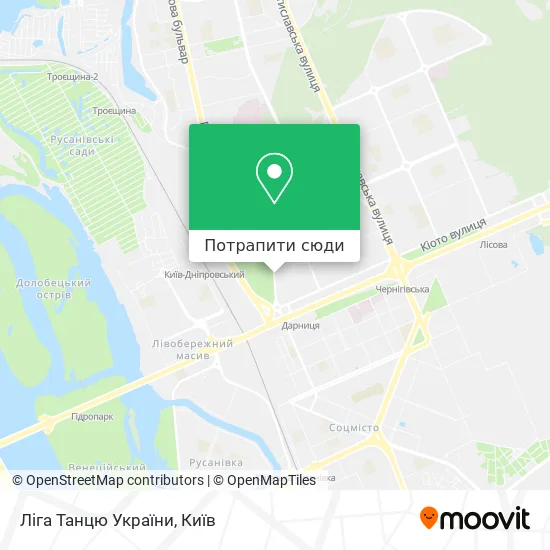 Карта Ліга Танцю України