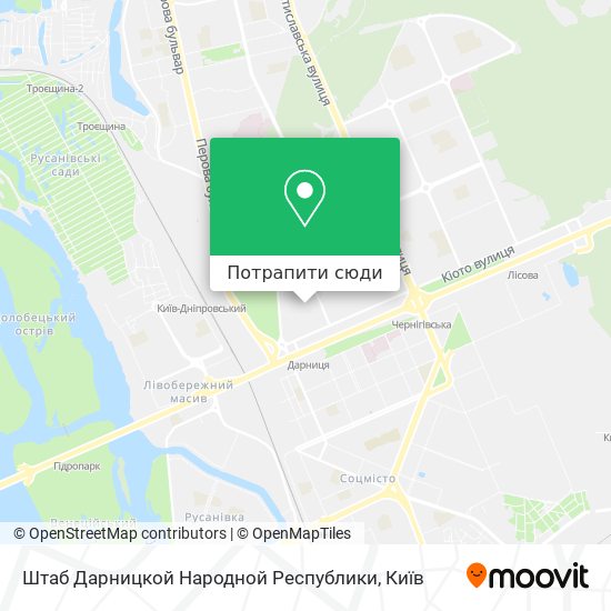 Карта Штаб Дарницкой Народной Республики