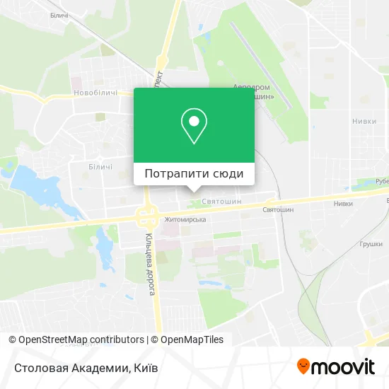 Карта Столовая Академии