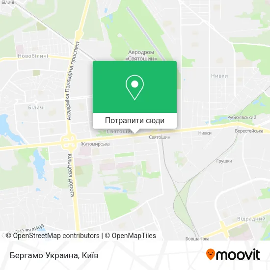 Карта Бергамо Украина