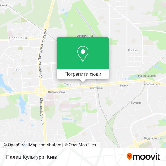 Карта Палац Культури