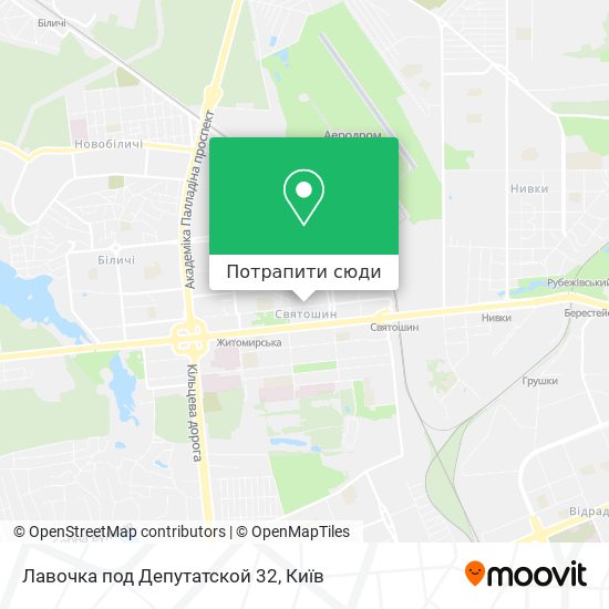 Карта Лавочка под Депутатской 32