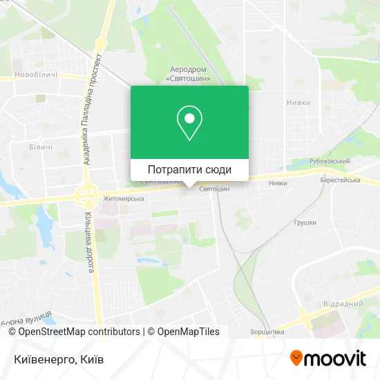 Карта Київенерго