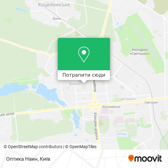 Карта Оптика Наин