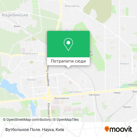 Карта Футбольное Поле. Наука