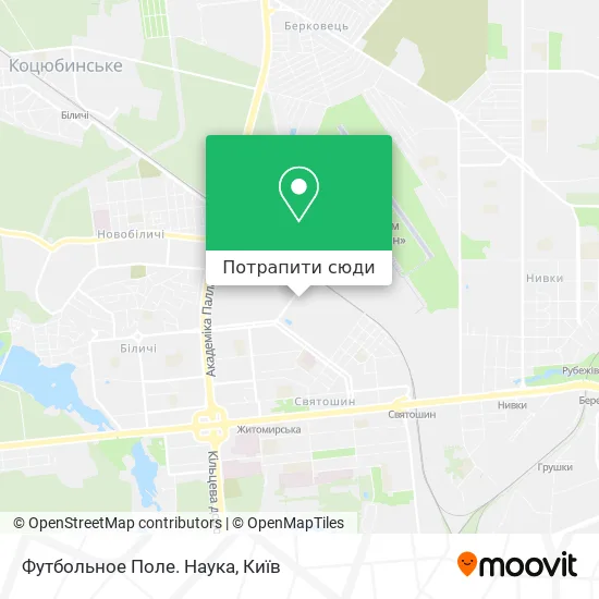 Карта Футбольное Поле. Наука