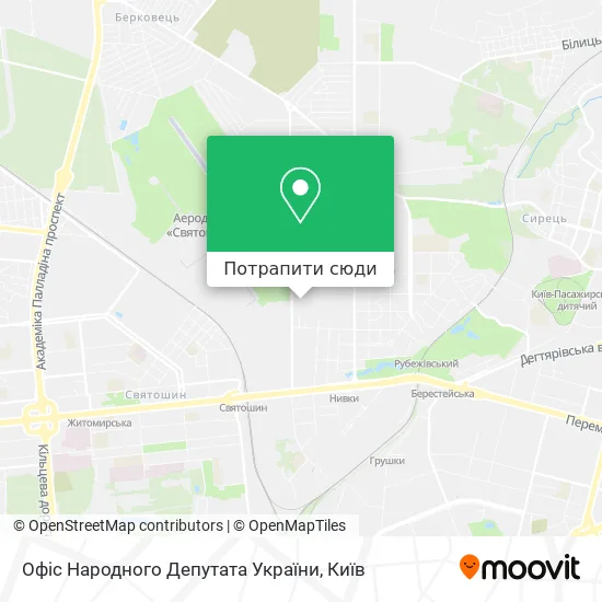 Карта Офіс Народного Депутата України