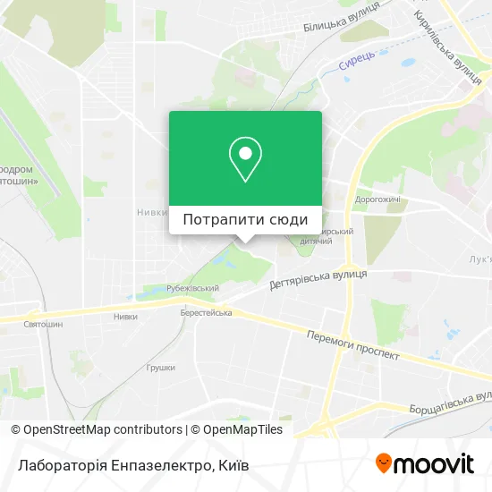 Карта Лабораторія Енпазелектро