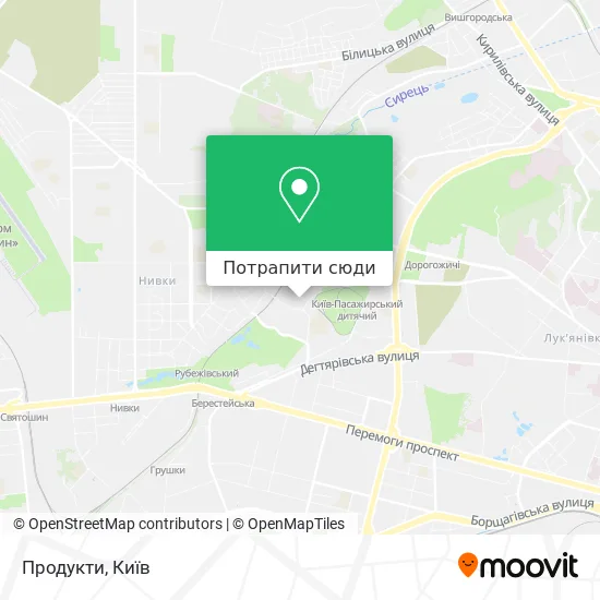 Карта Продукти