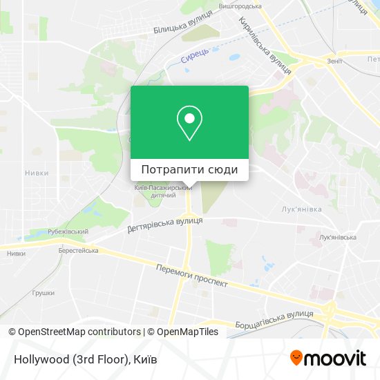 Карта Hollywood (3rd Floor)