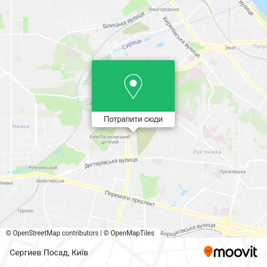 Карта Сергиев Посад