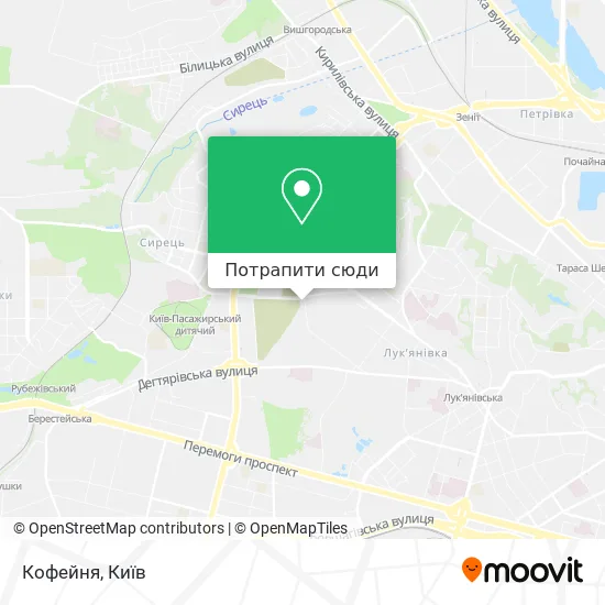 Карта Кофейня