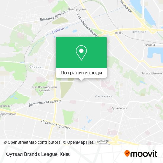 Карта Футзал Brands League