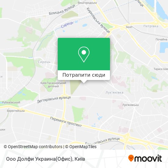 Карта Ооо Долфи Украина(Офис)