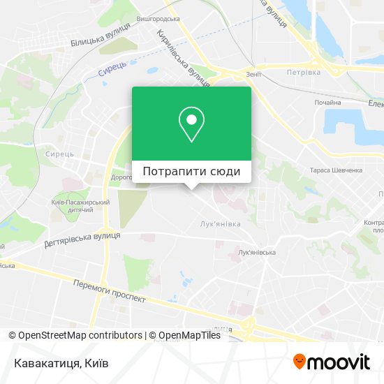 Карта Кавакатиця
