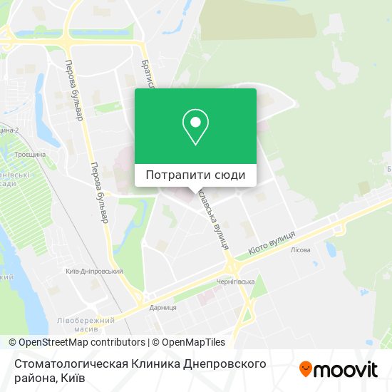Карта Стоматологическая Клиника Днепровского района
