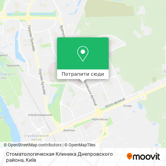 Карта Стоматологическая Клиника Днепровского района