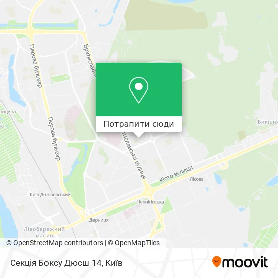 Карта Секція Боксу Дюсш 14