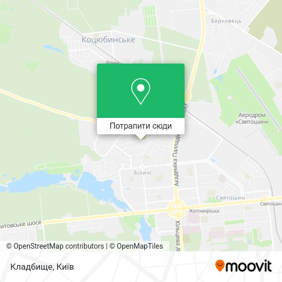 Карта Кладбище