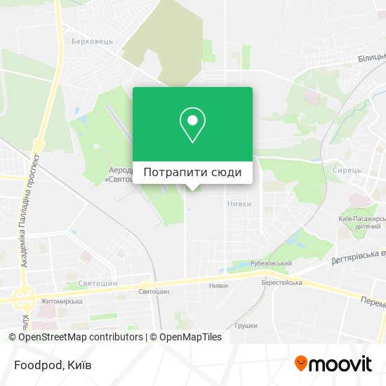 Карта Foodpod