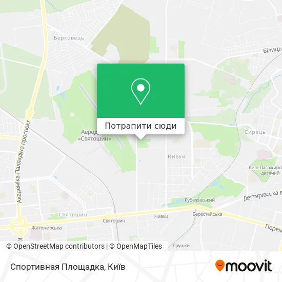 Карта Спортивная Площадка