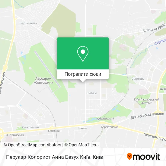 Карта Перукар-Колорист Анна Безух Київ