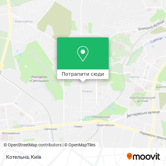 Карта Котельна