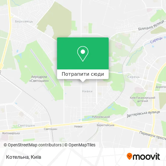 Карта Котельна