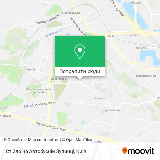 Карта Стійло на Автобусній Зупинці