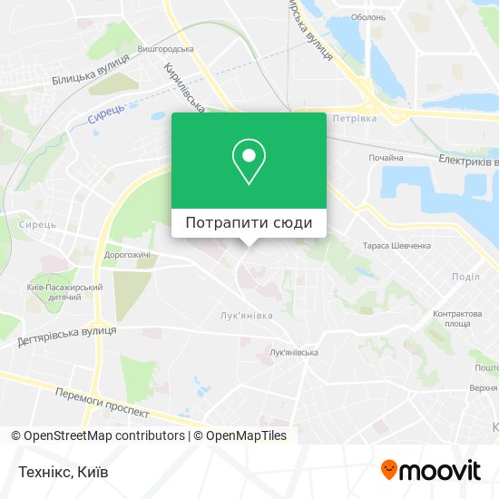 Карта Технікс