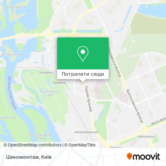 Карта Шиномонтаж