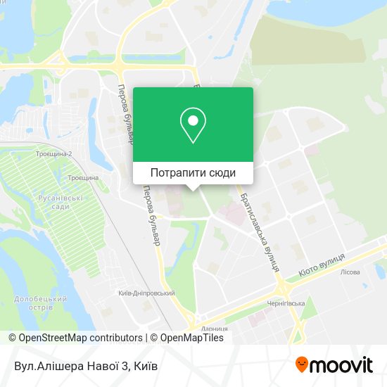 Карта Вул.Алішера Навої 3